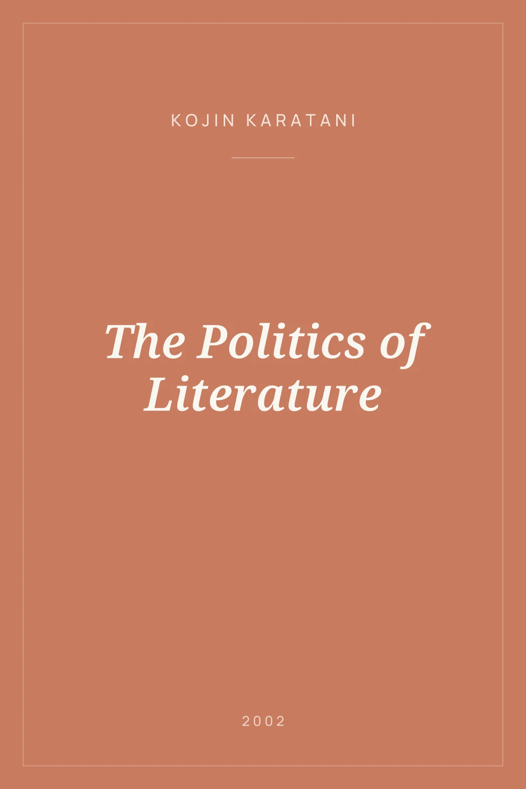 Portada de The Politics of Literature