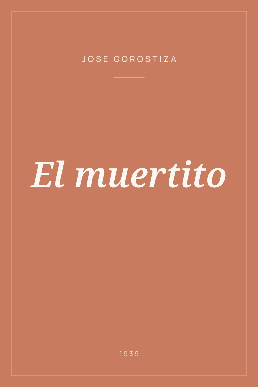 Portada de El muertito