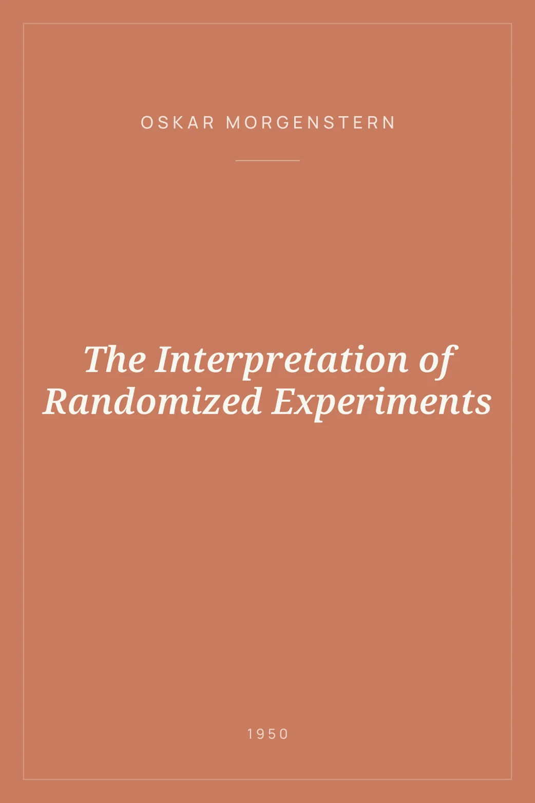 Portada de The Interpretation of Randomized Experiments
