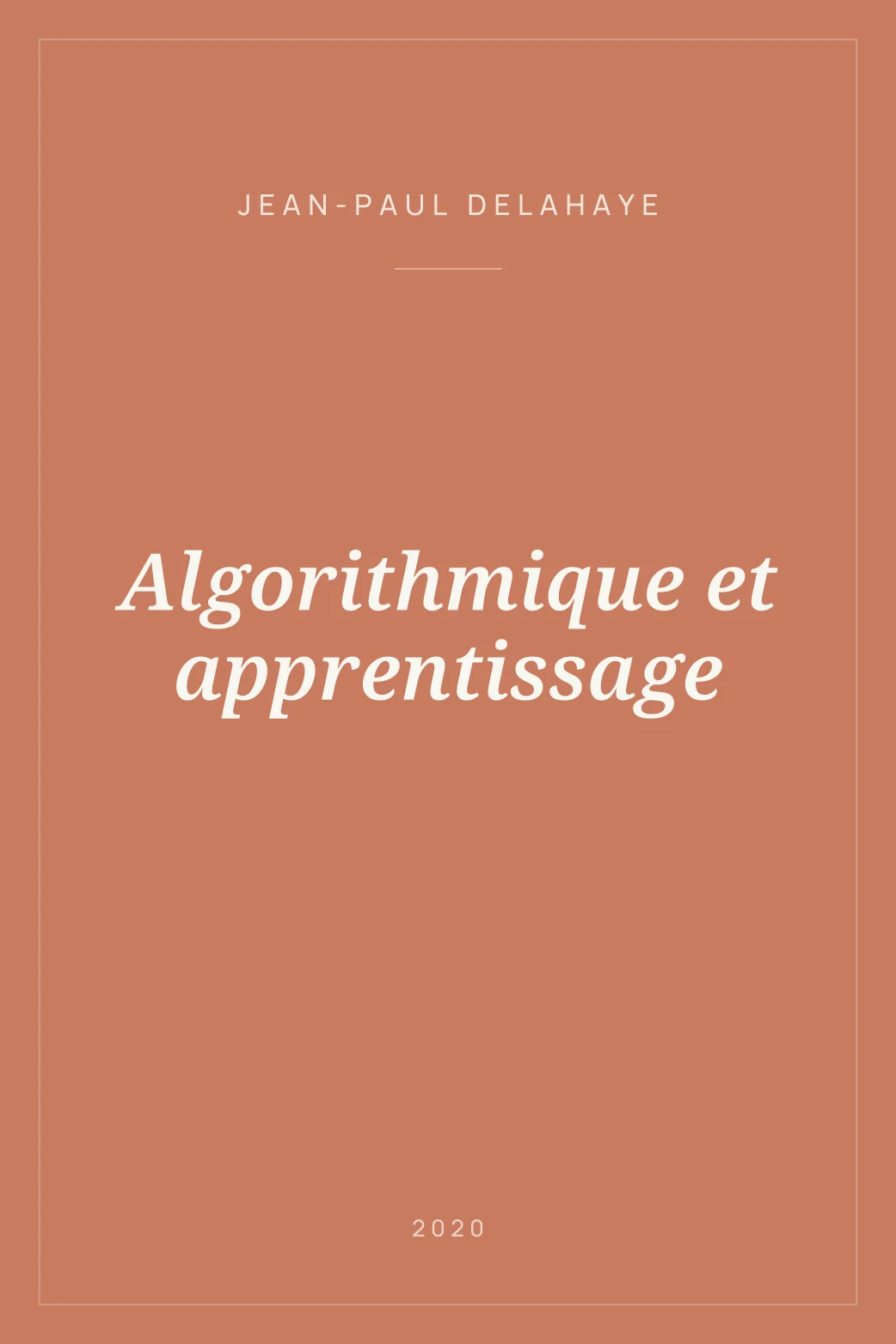 Portada de Algorithmique et apprentissage