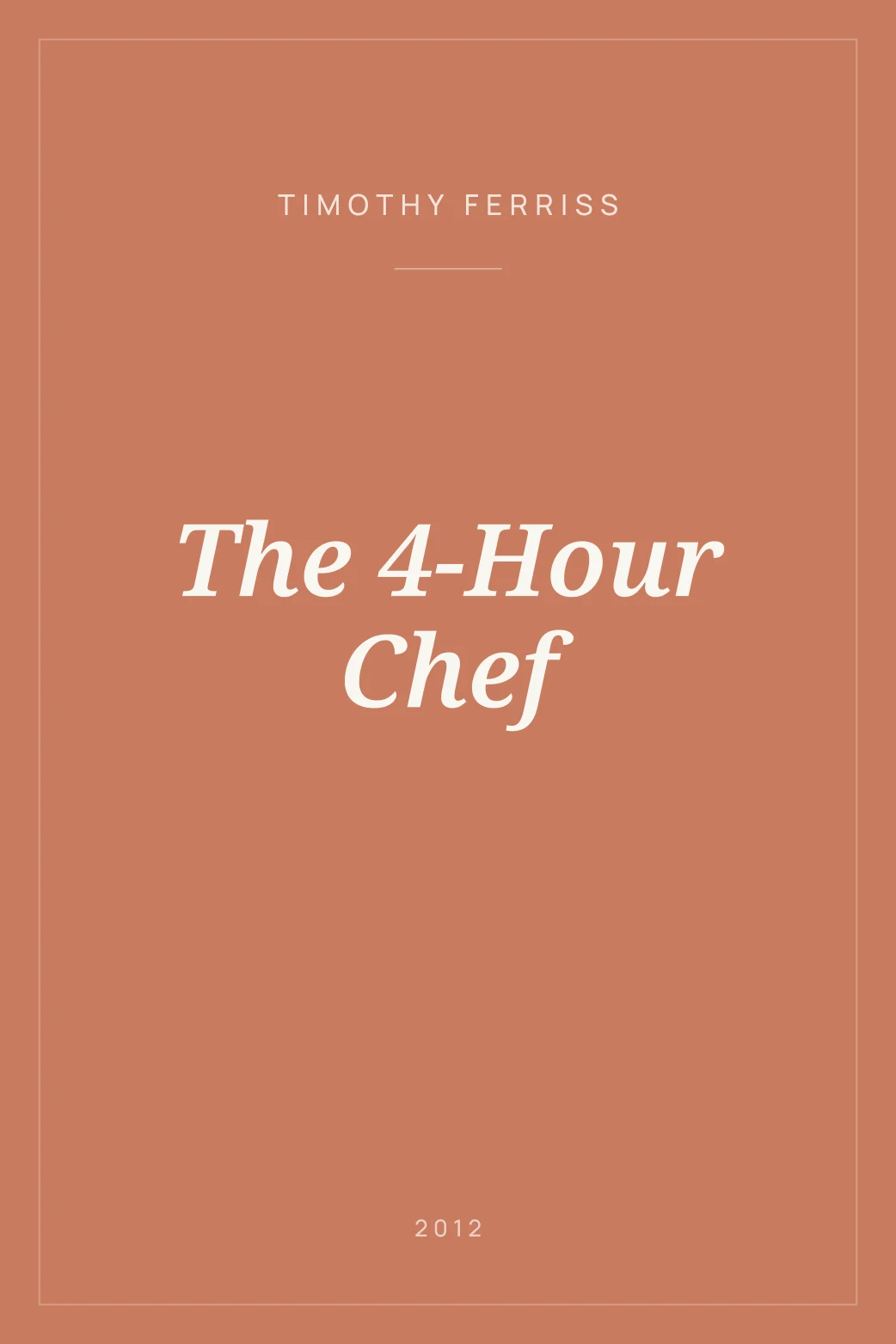 Portada de The 4-Hour Chef