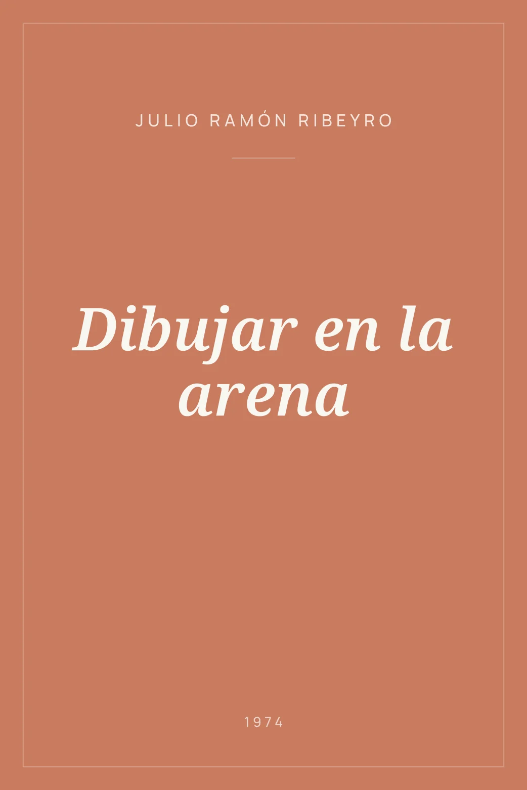 Portada de Dibujar en la arena