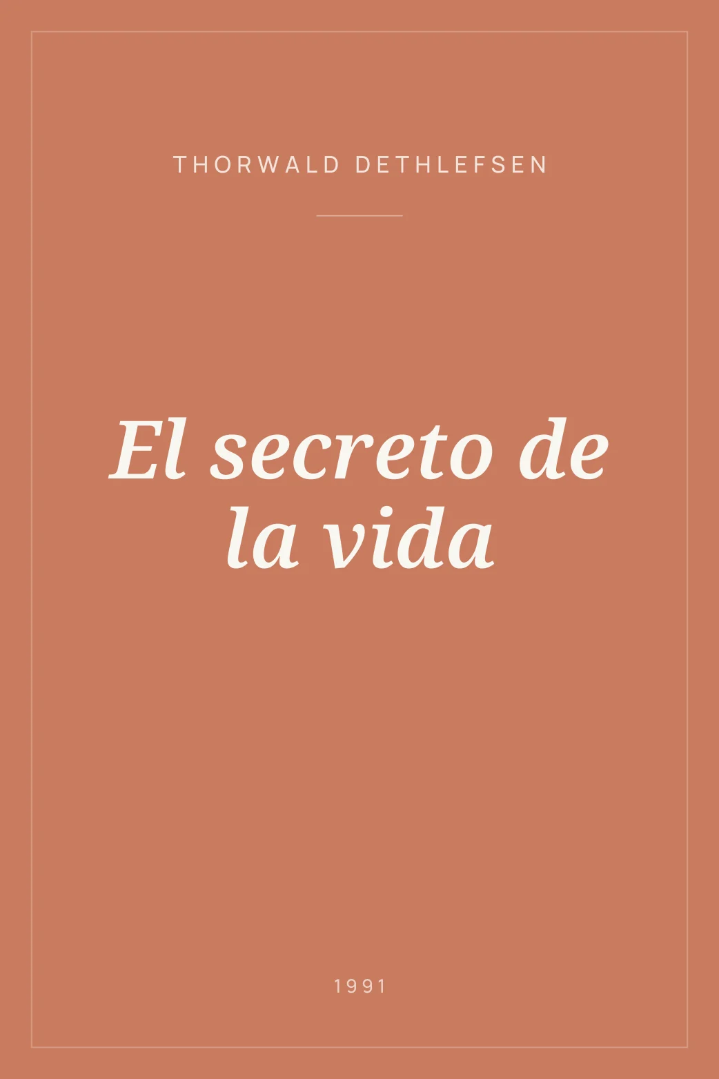 Portada de El secreto de la vida