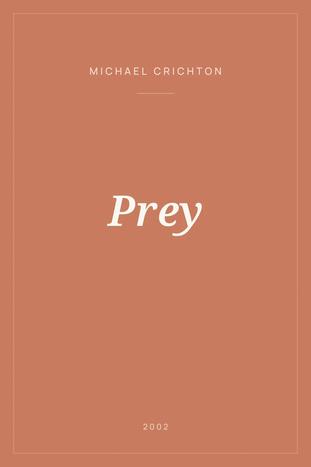 Portada de Prey
