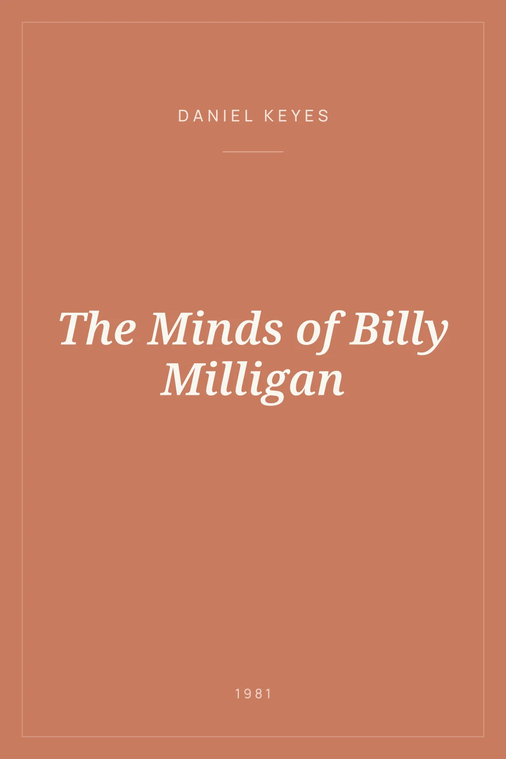 Portada de The Minds of Billy Milligan