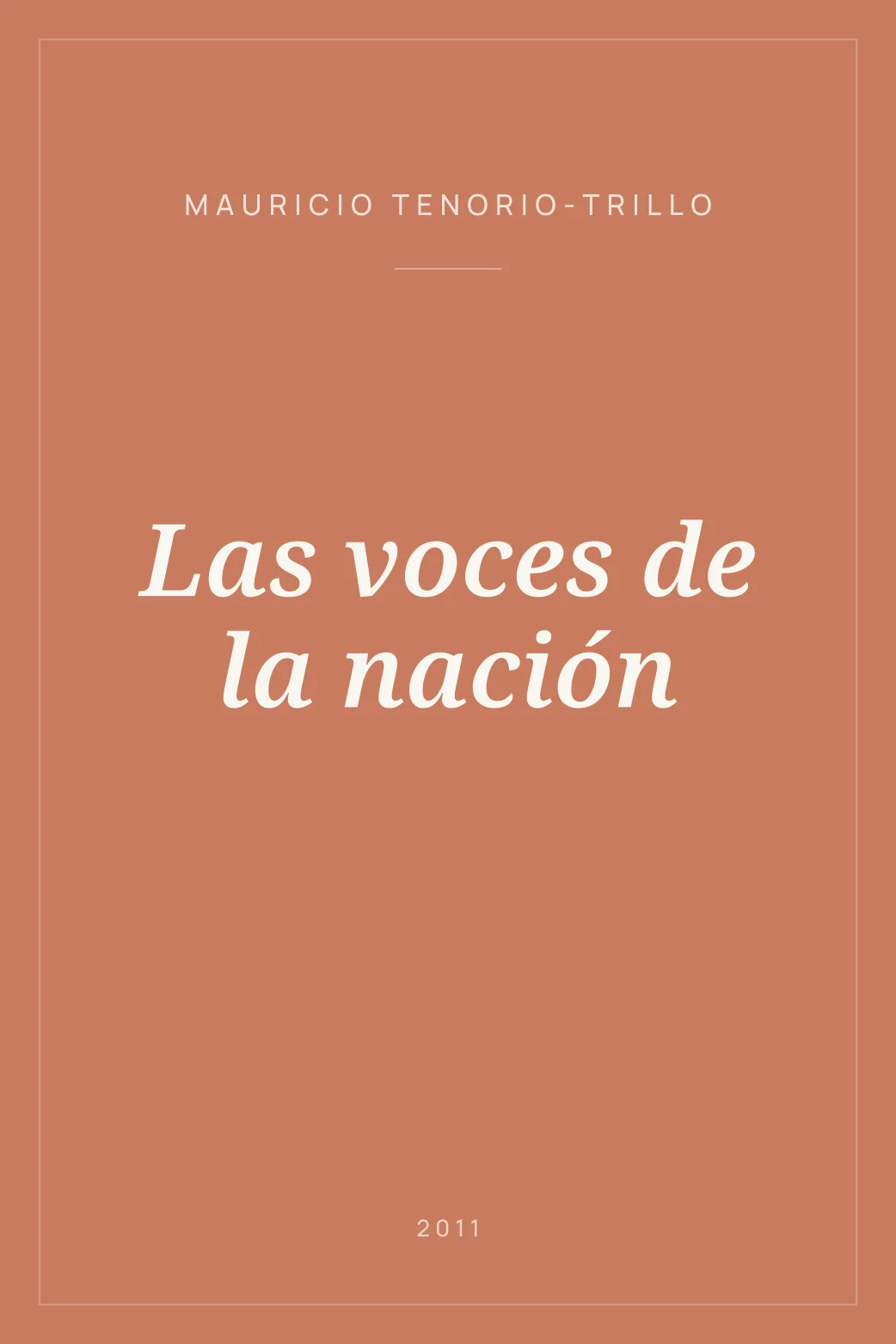 Portada de Las voces de la nación