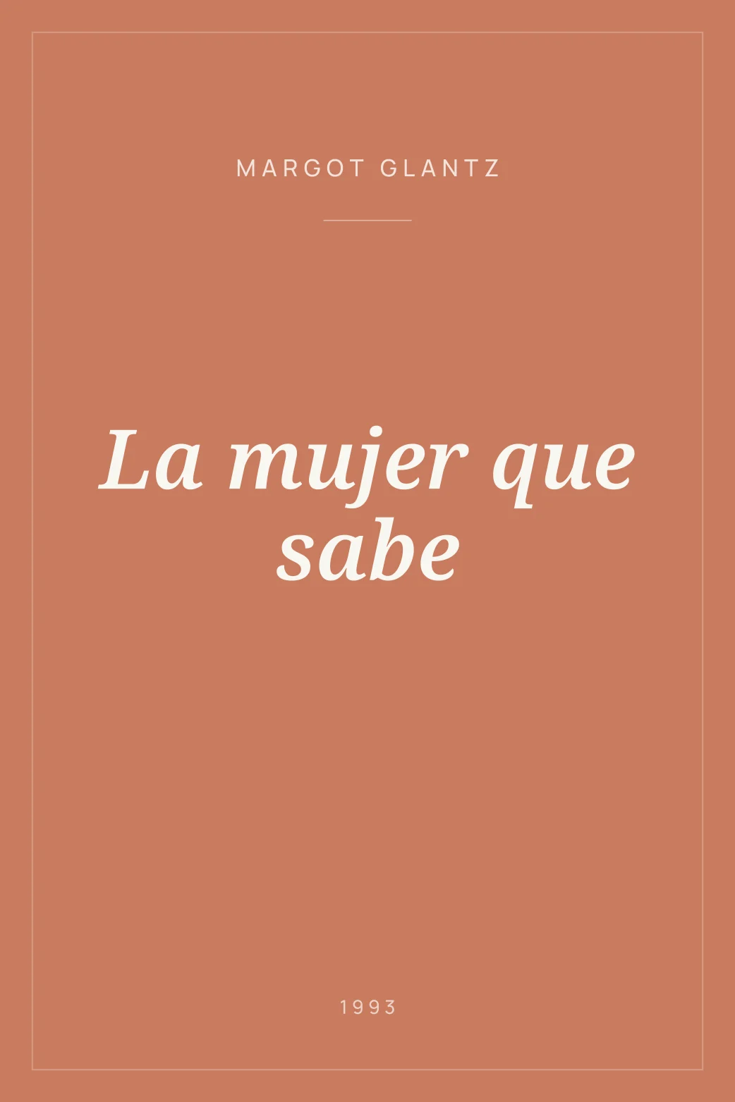 Portada de La mujer que sabe