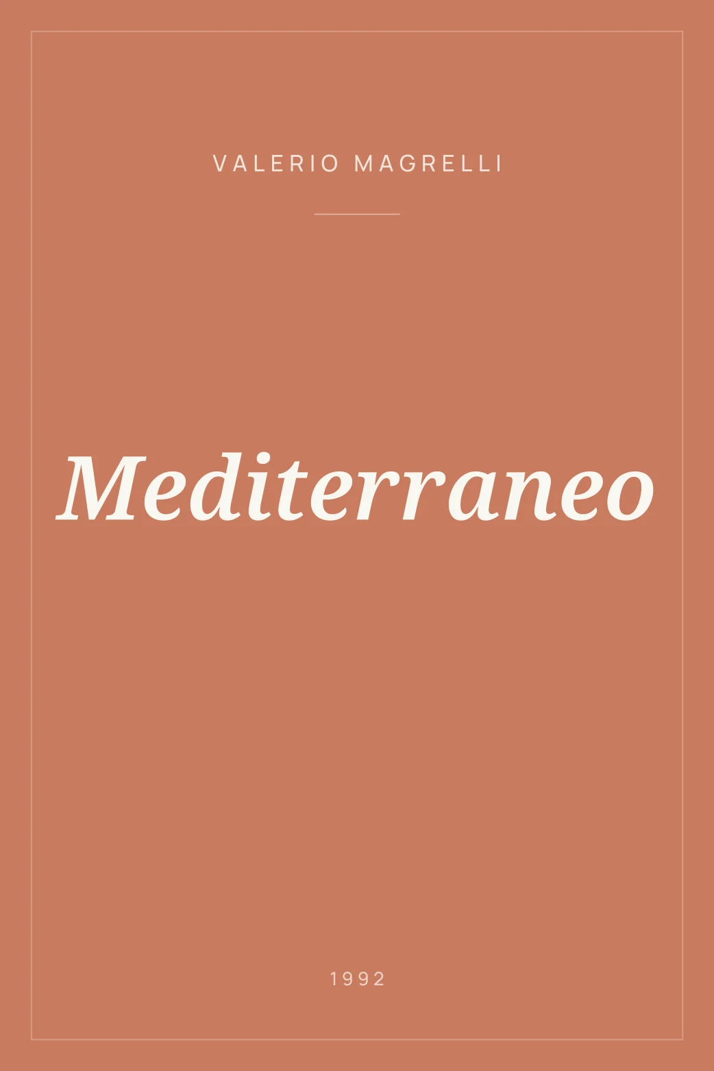 Portada de Mediterraneo