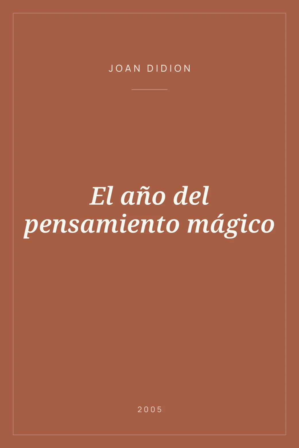 Portada de El año del pensamiento mágico