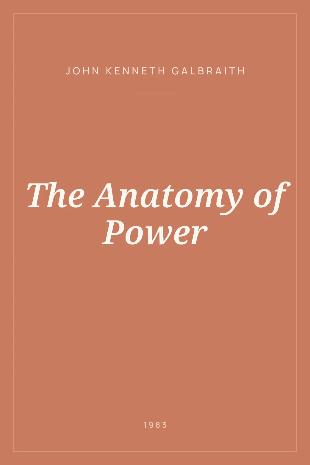 Portada de The Anatomy of Power