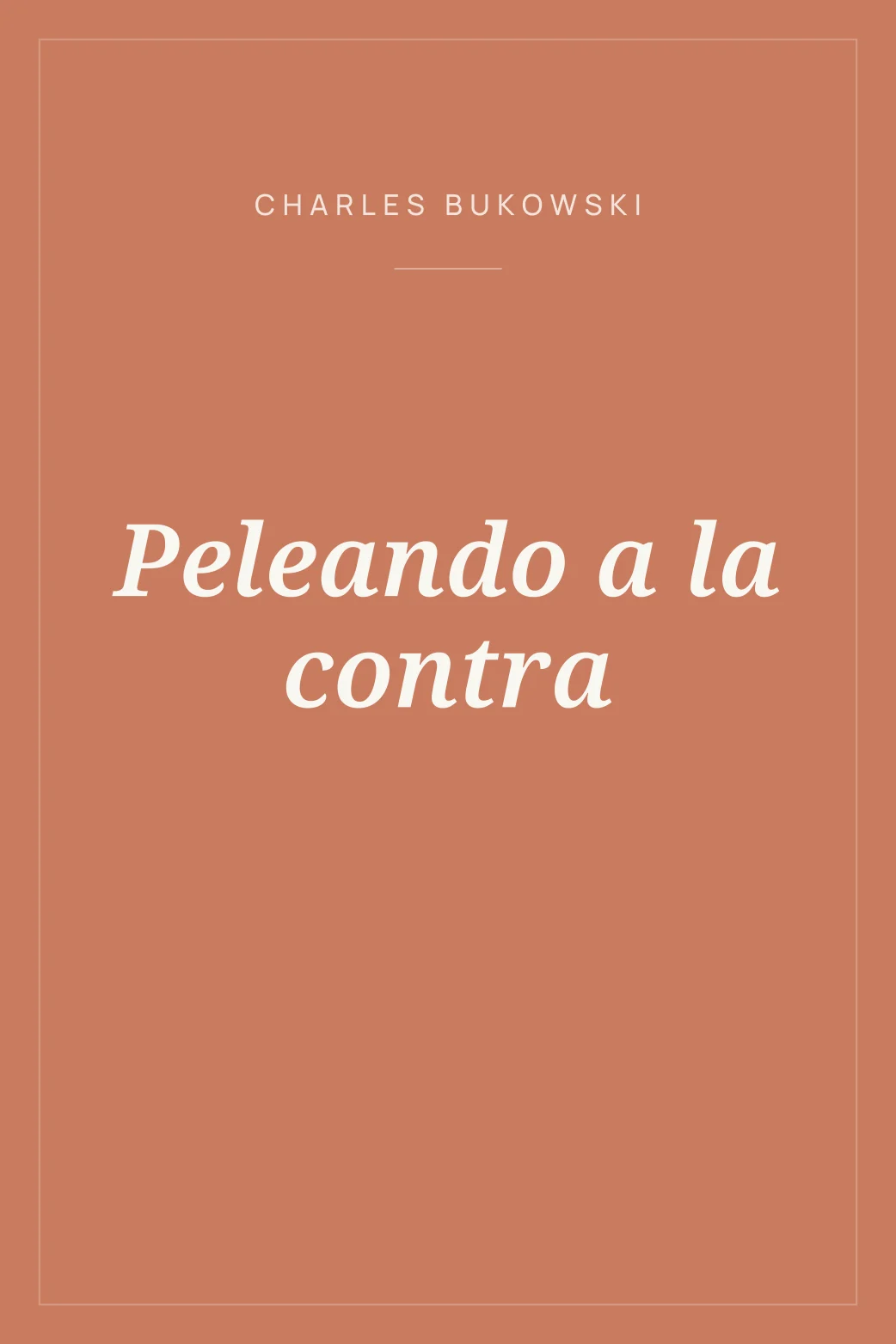 Portada de Peleando a la contra