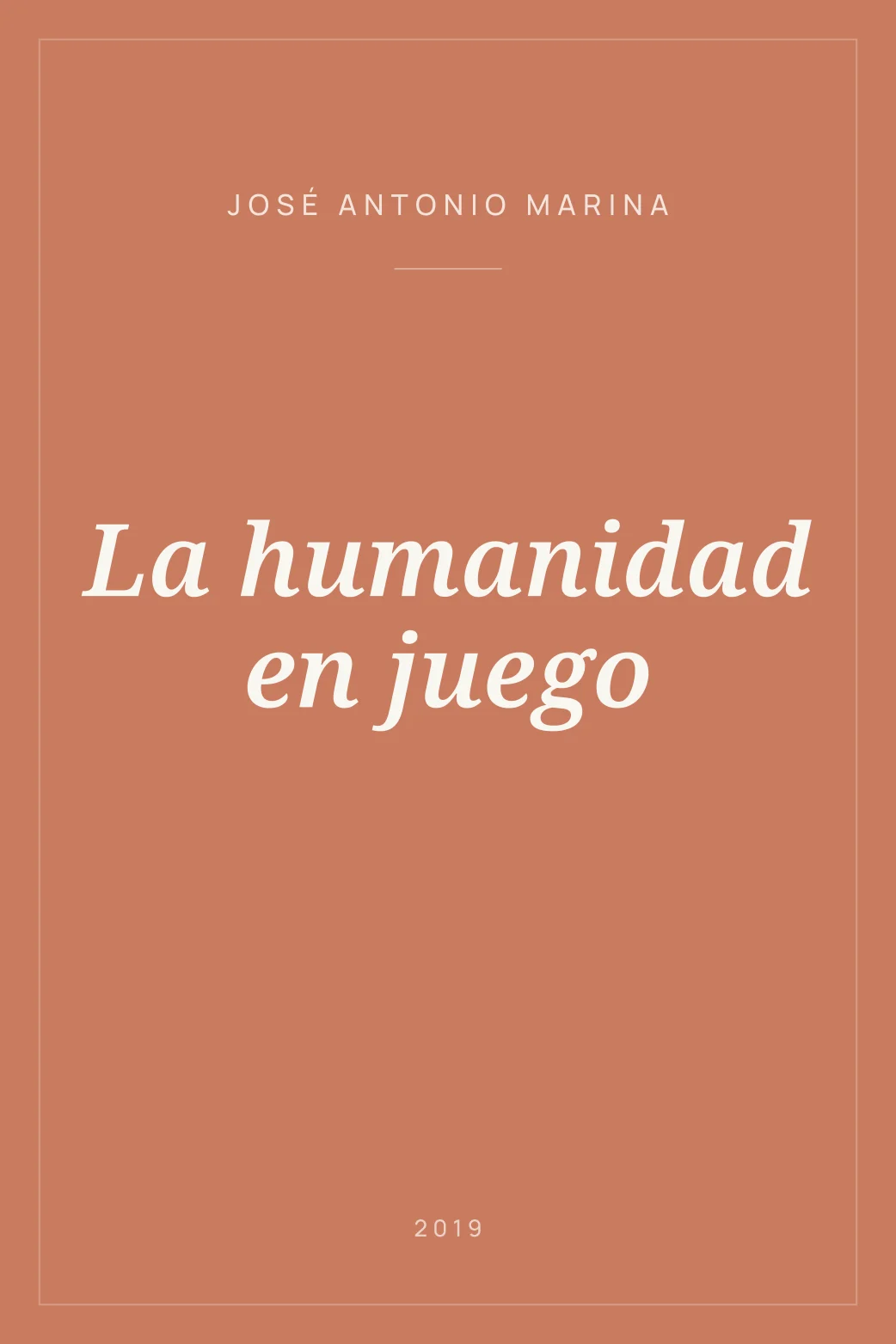 Portada de La humanidad en juego
