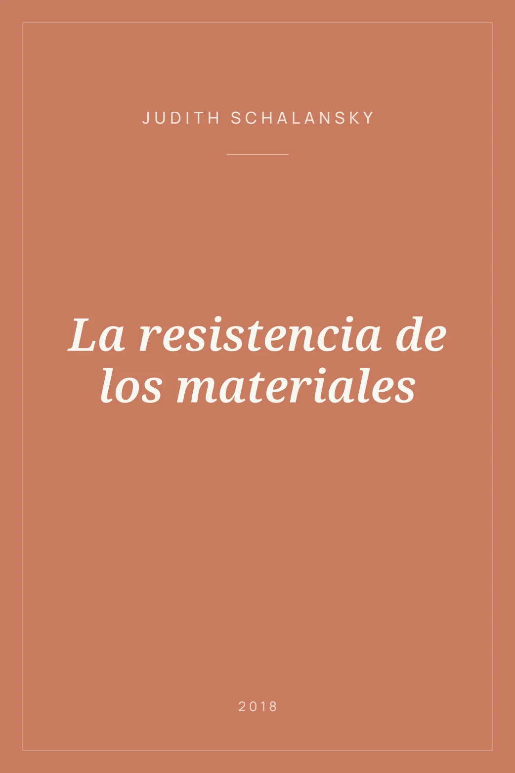 Portada de La resistencia de los materiales