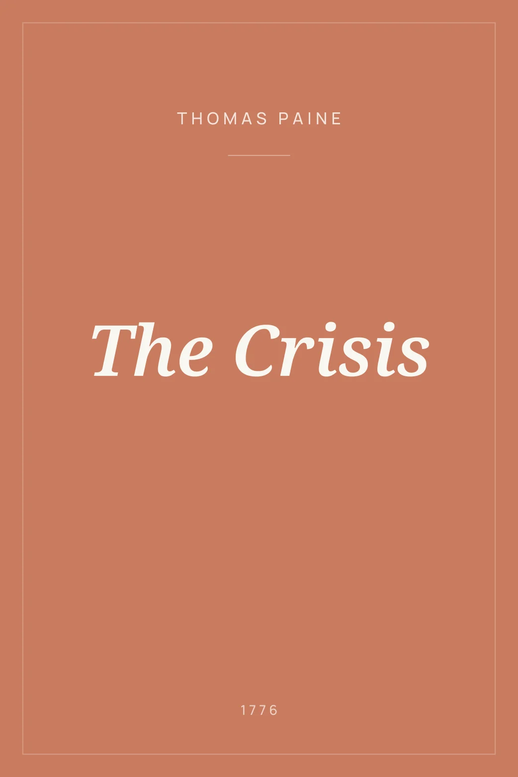 Portada de The Crisis