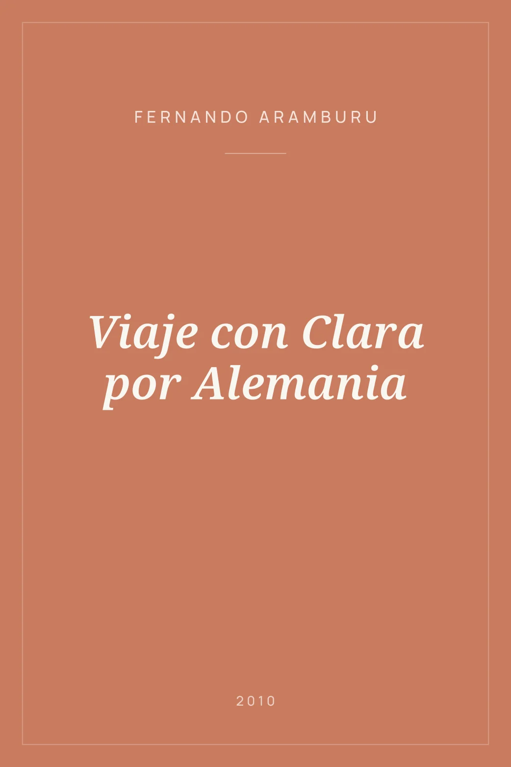 Portada de Viaje con Clara por Alemania