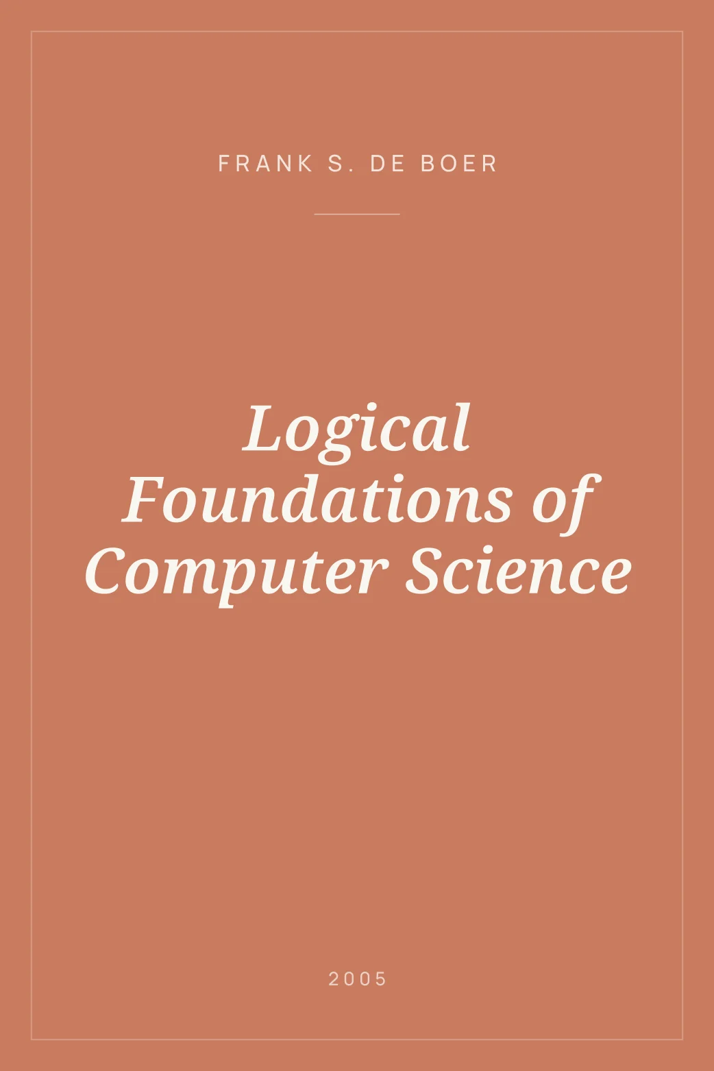 Portada de Logical Foundations of Computer Science