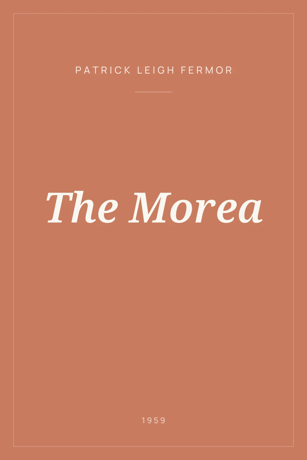 Portada de The Morea
