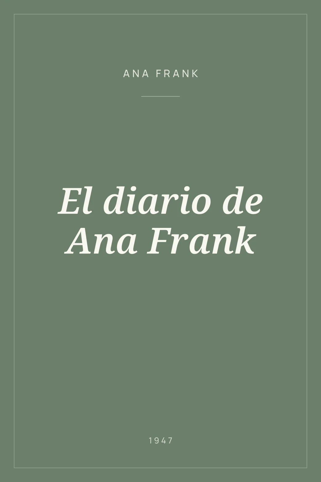 Portada de El diario de Ana Frank