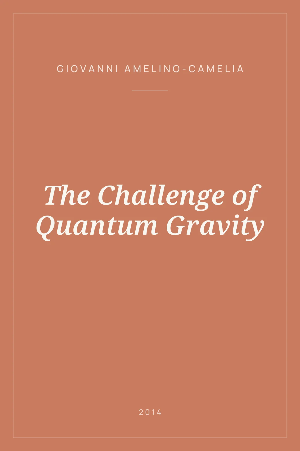 Portada de The Challenge of Quantum Gravity