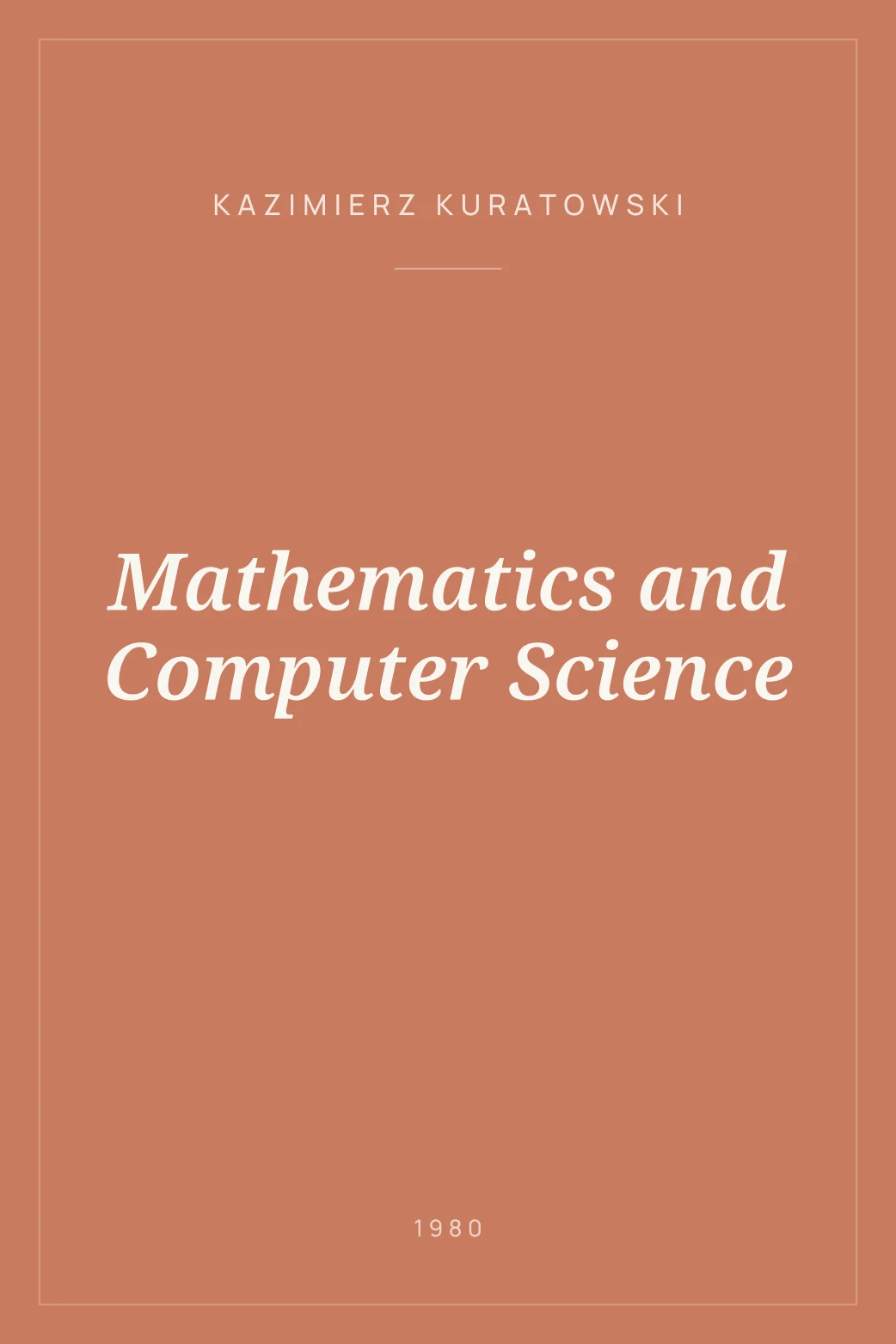 Portada de Mathematics and Computer Science