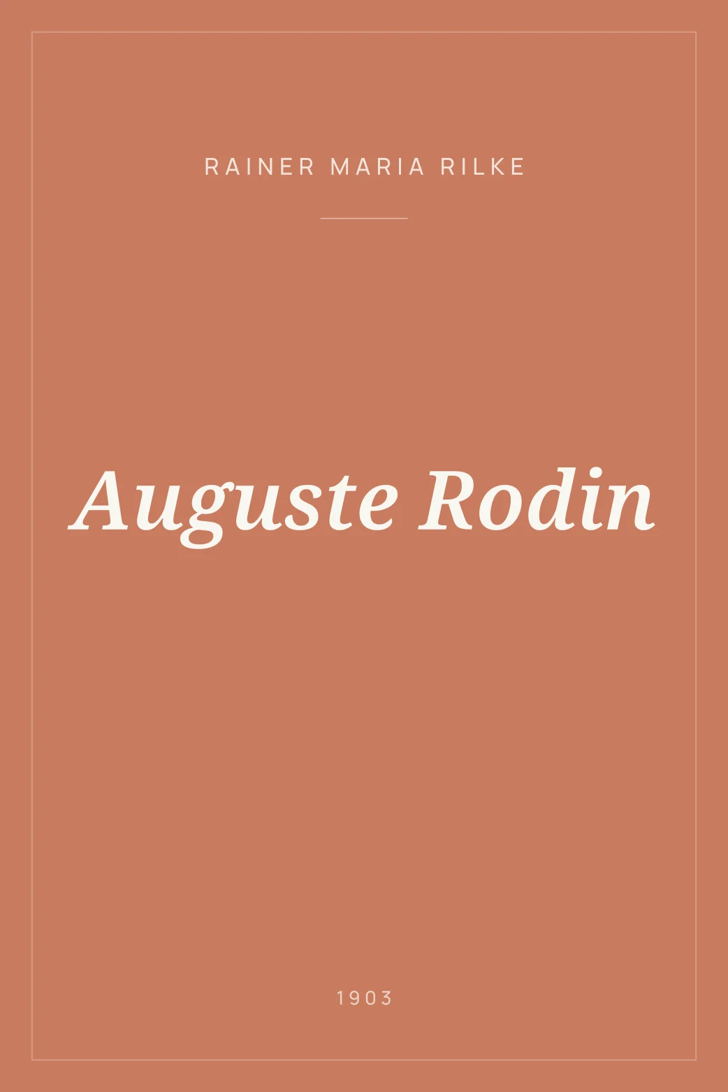 Portada de Auguste Rodin
