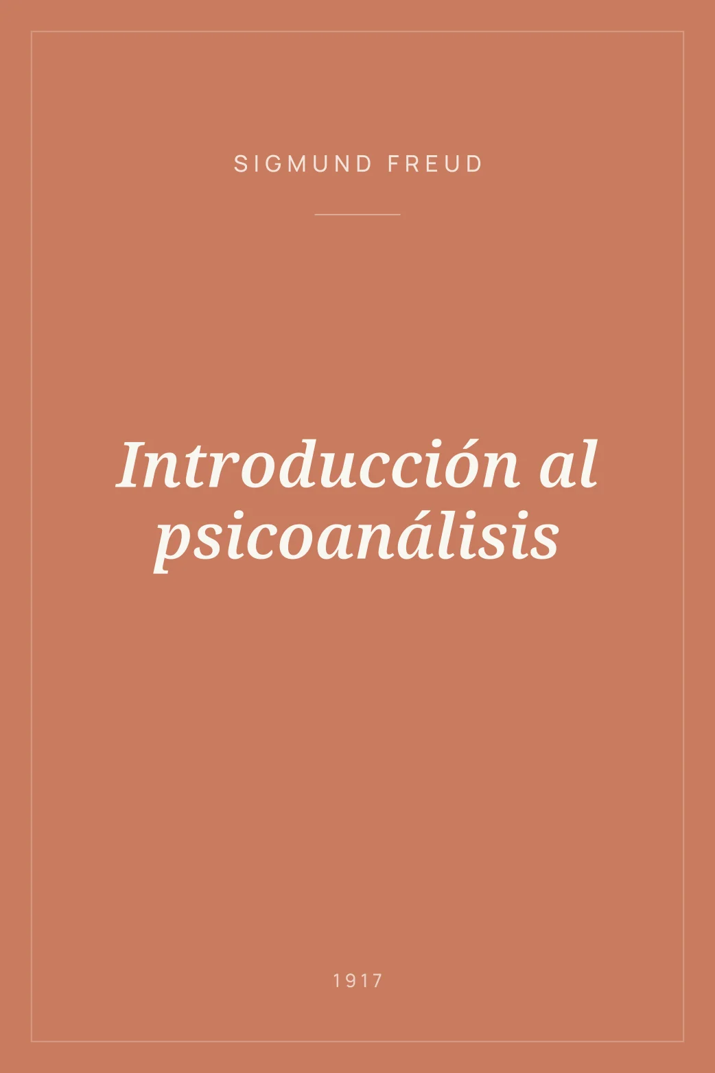 Portada de Introducción al psicoanálisis