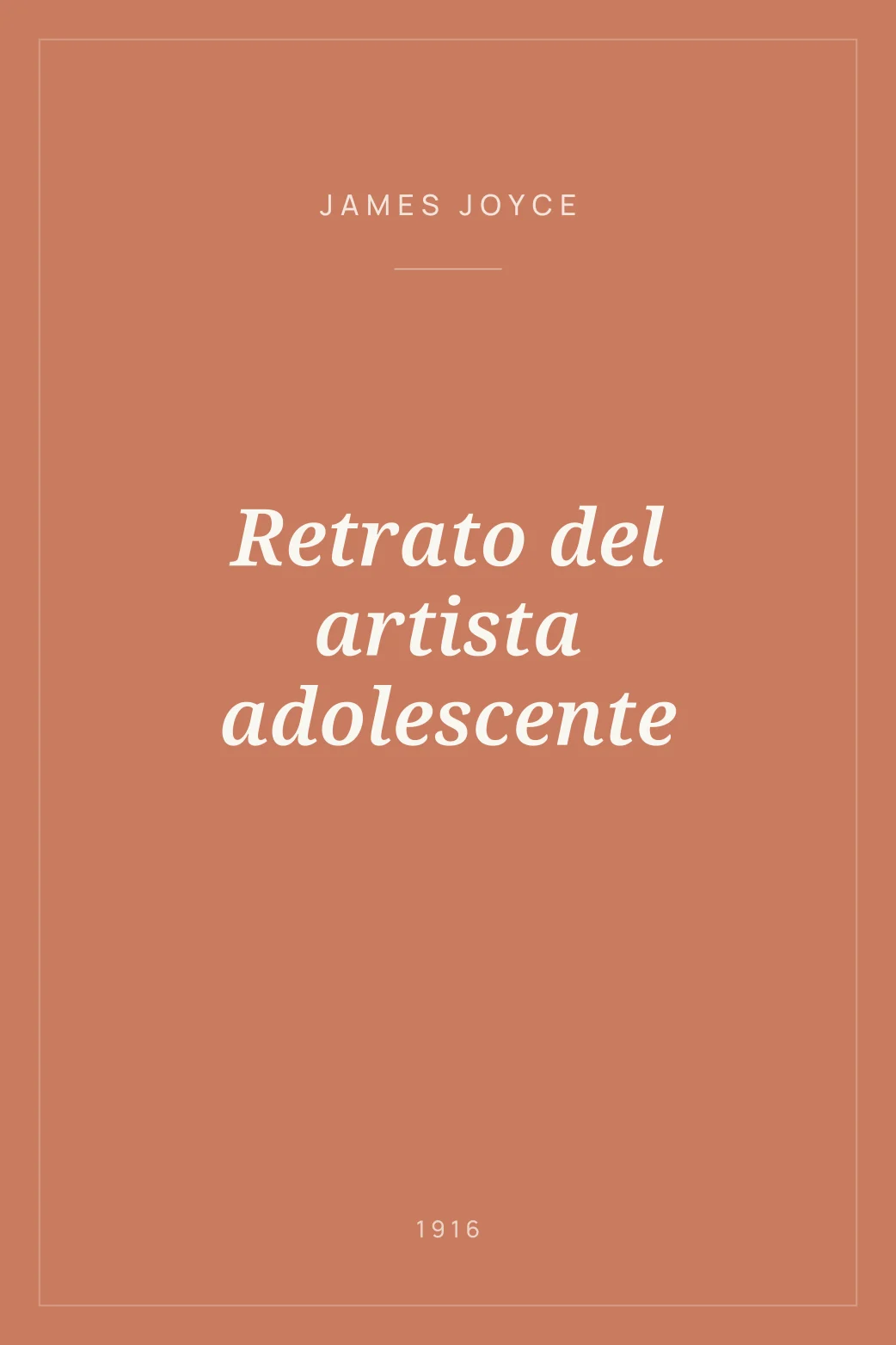 Portada de Retrato del artista adolescente