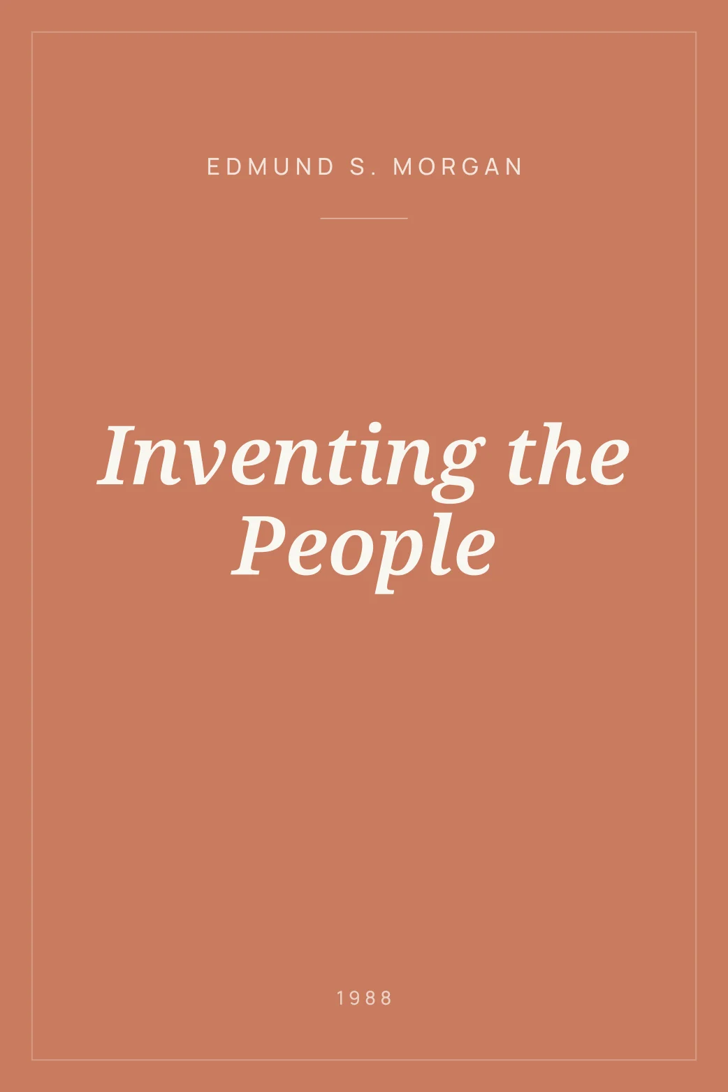 Portada de Inventing the People