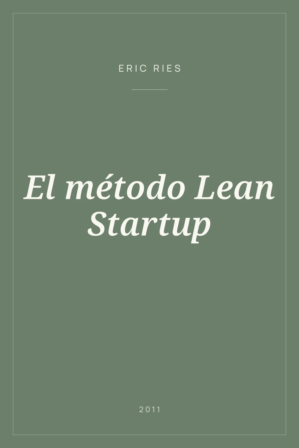 Portada de El método Lean Startup