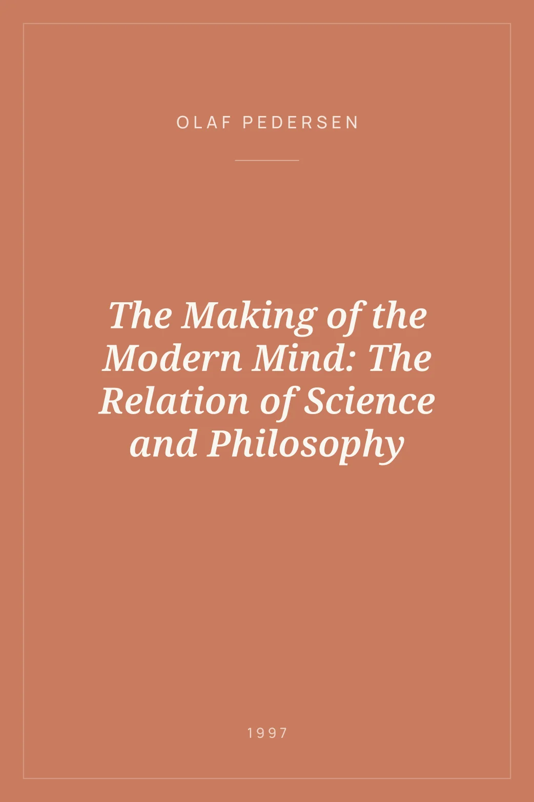 Portada de The Making of the Modern Mind: The Relation of Science and Philosophy