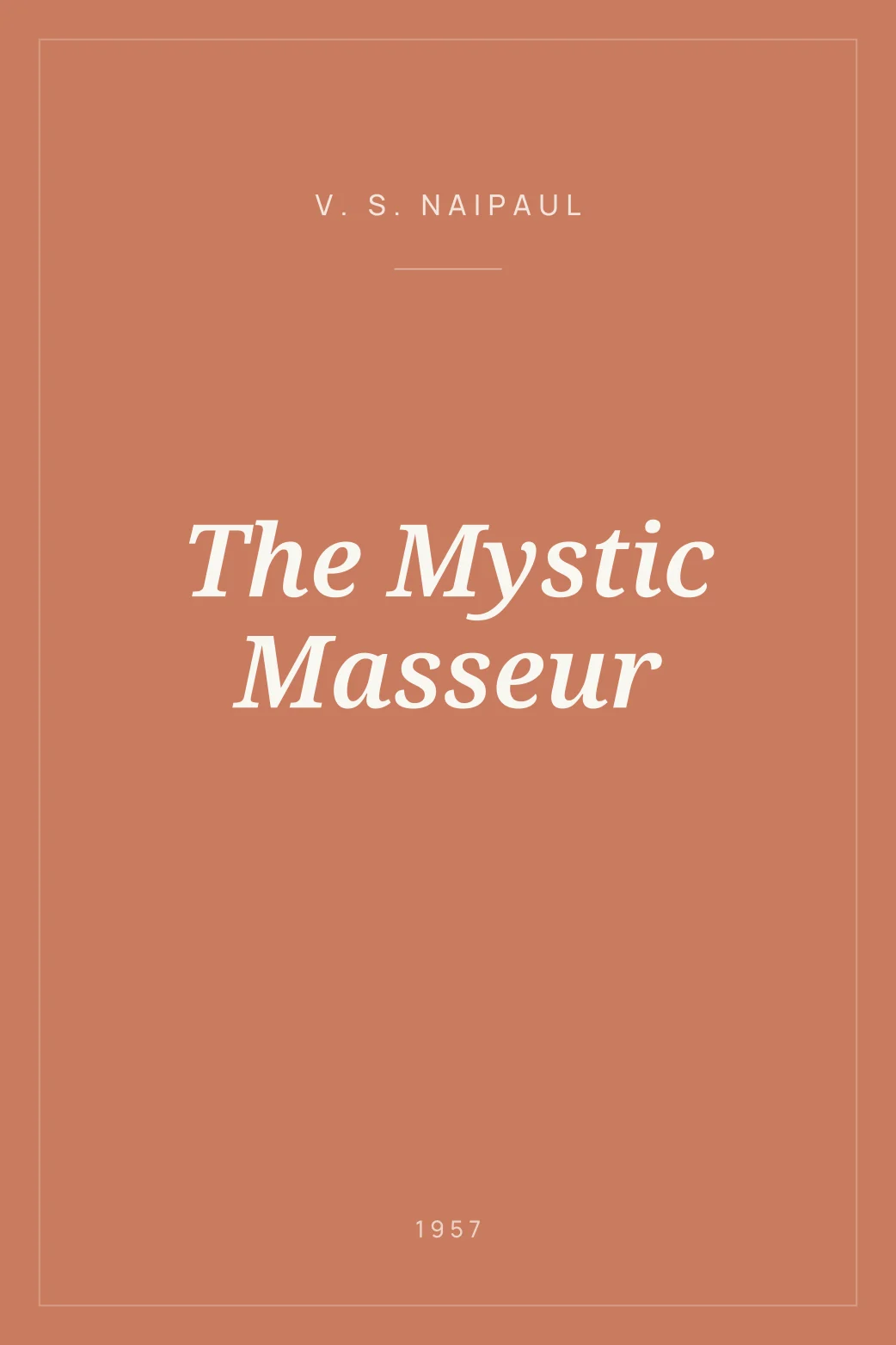 Portada de The Mystic Masseur