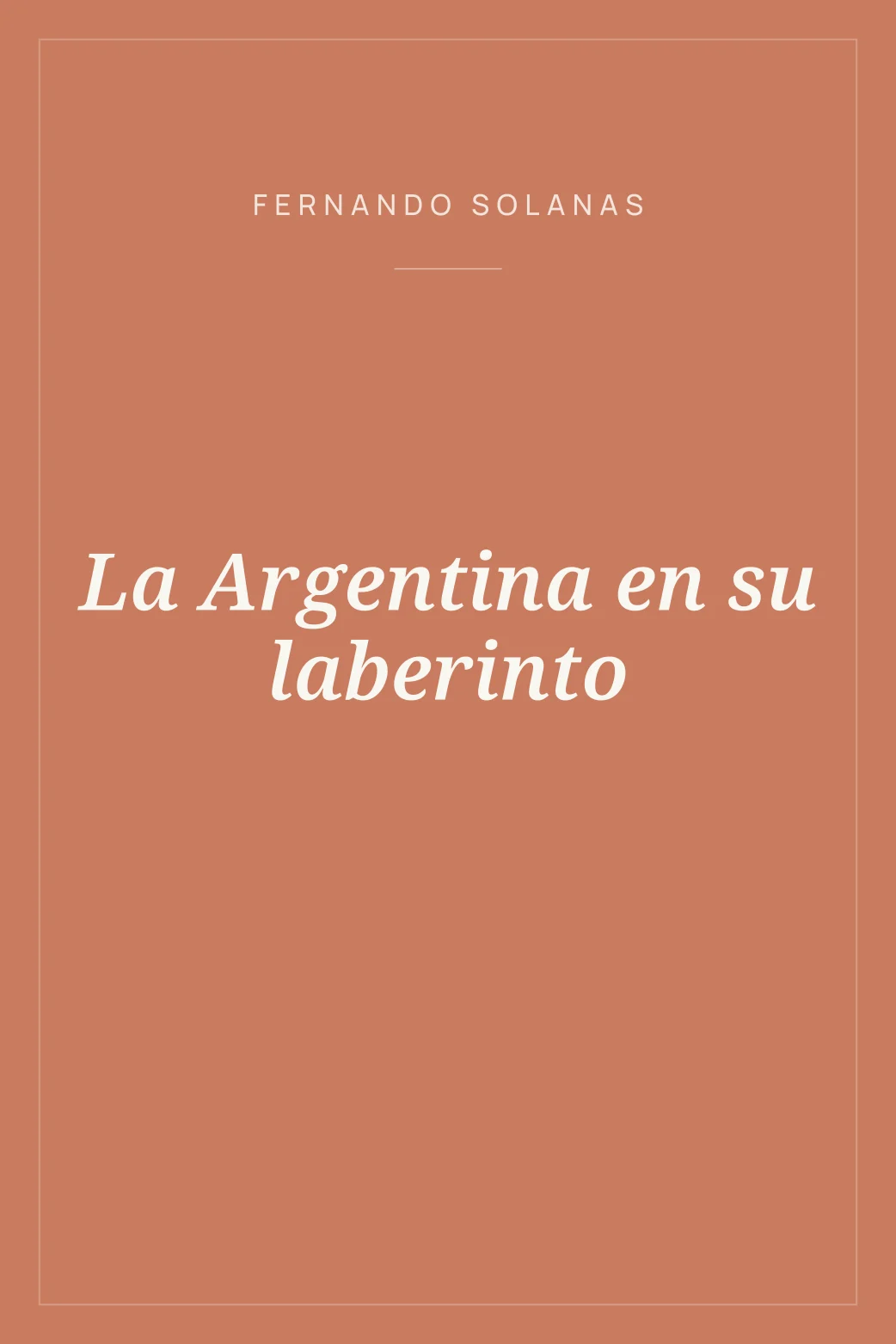 Portada de La Argentina en su laberinto