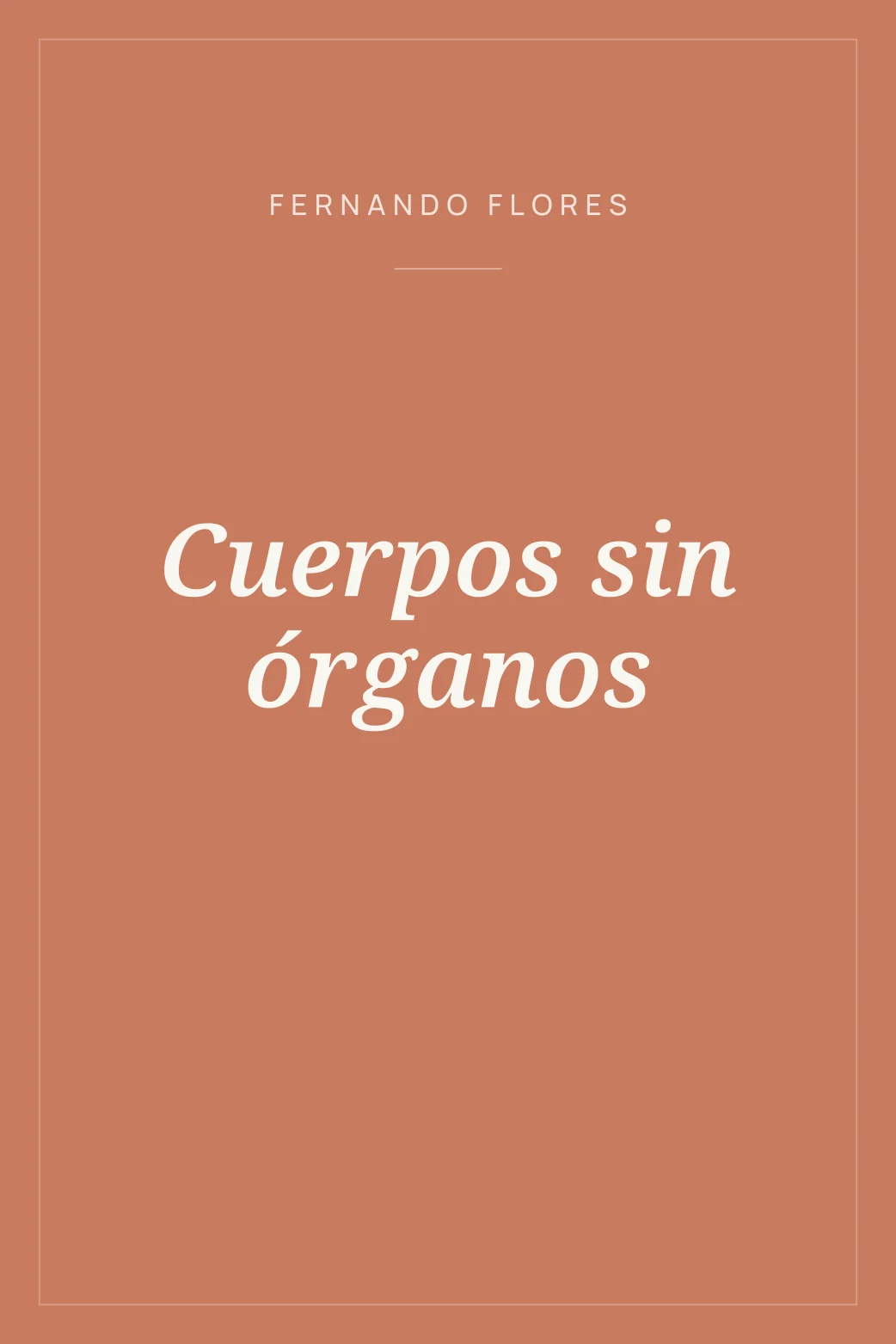 Portada de Cuerpos sin órganos