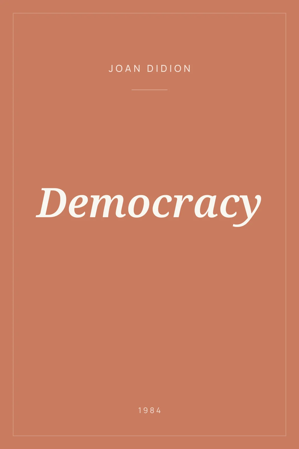 Portada de Democracy