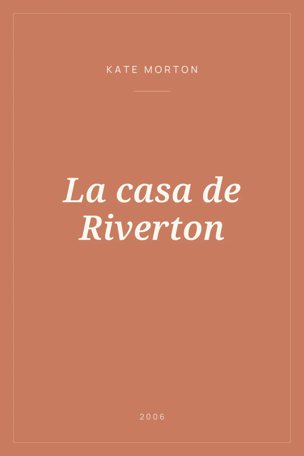 Portada de La casa de Riverton