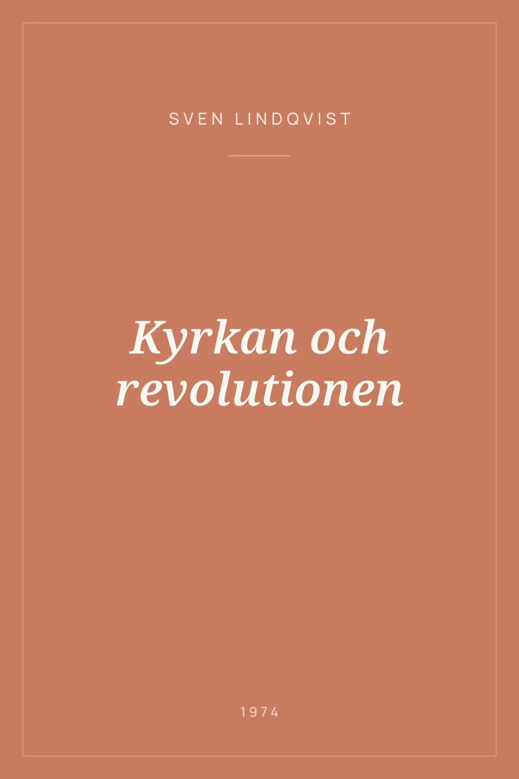 Portada de Kyrkan och revolutionen