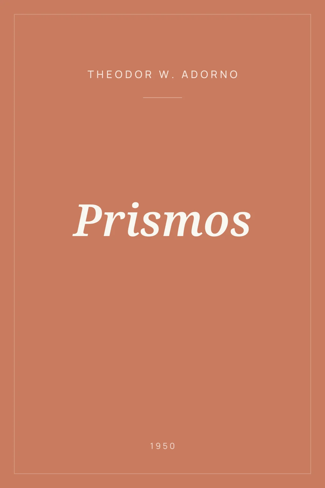 Portada de Prismos