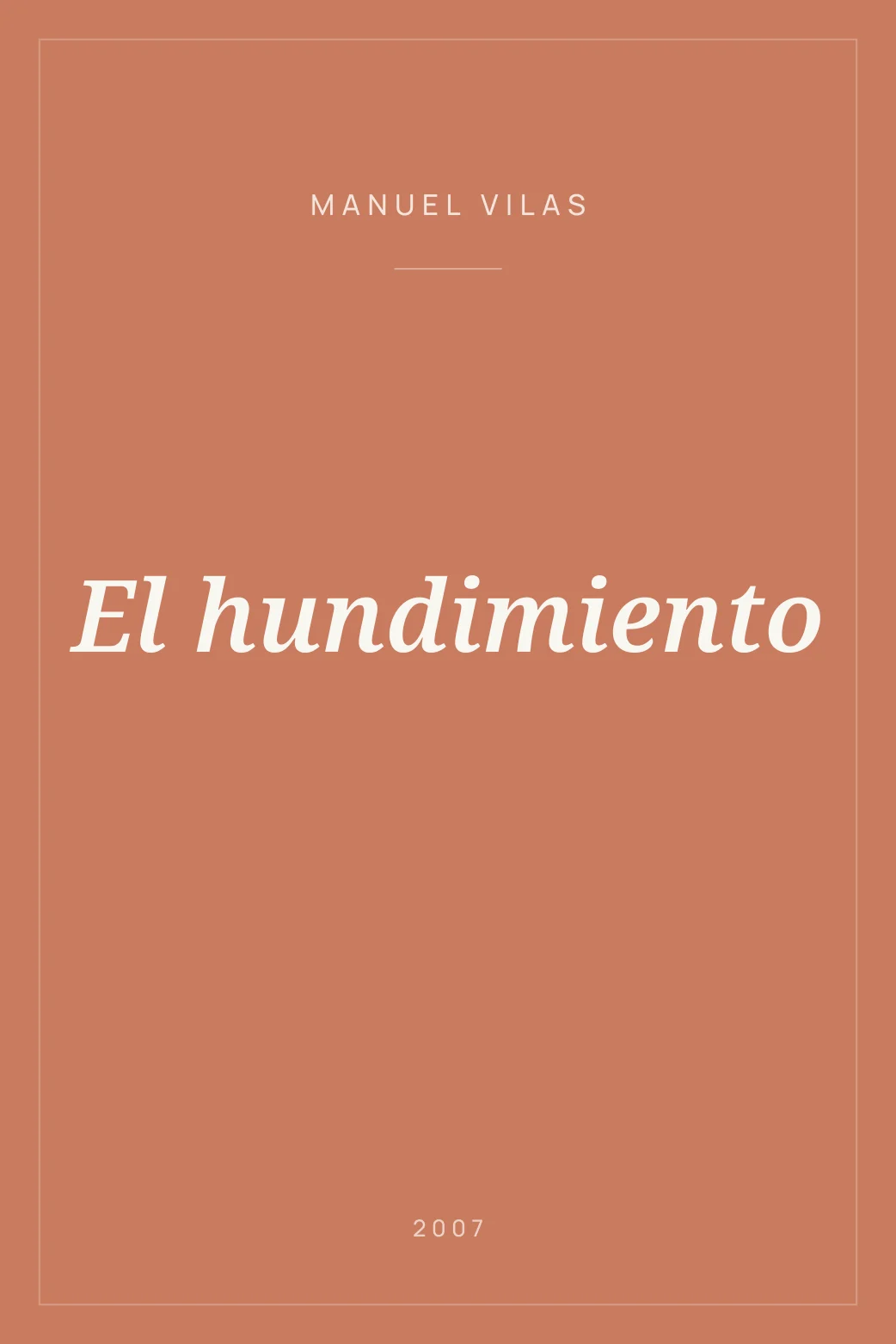 Portada de El hundimiento