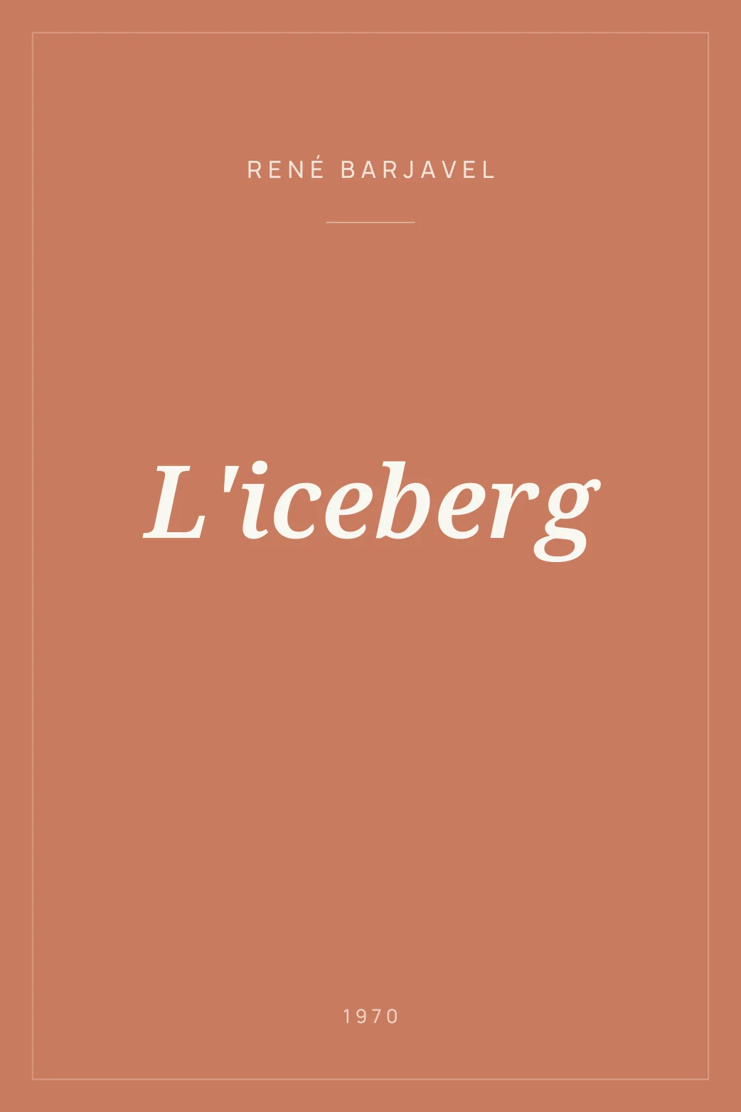 Portada de L'iceberg