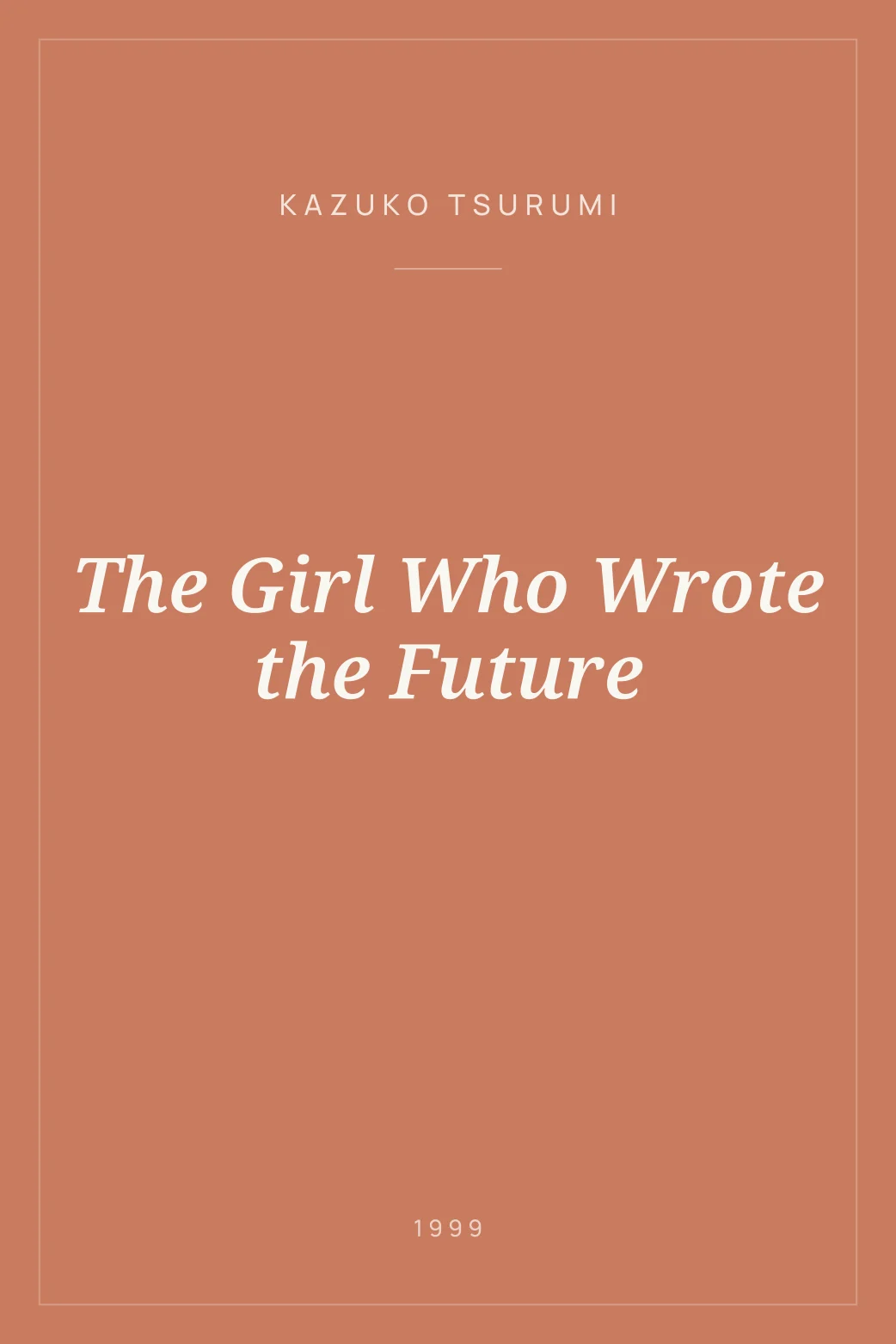 Portada de The Girl Who Wrote the Future