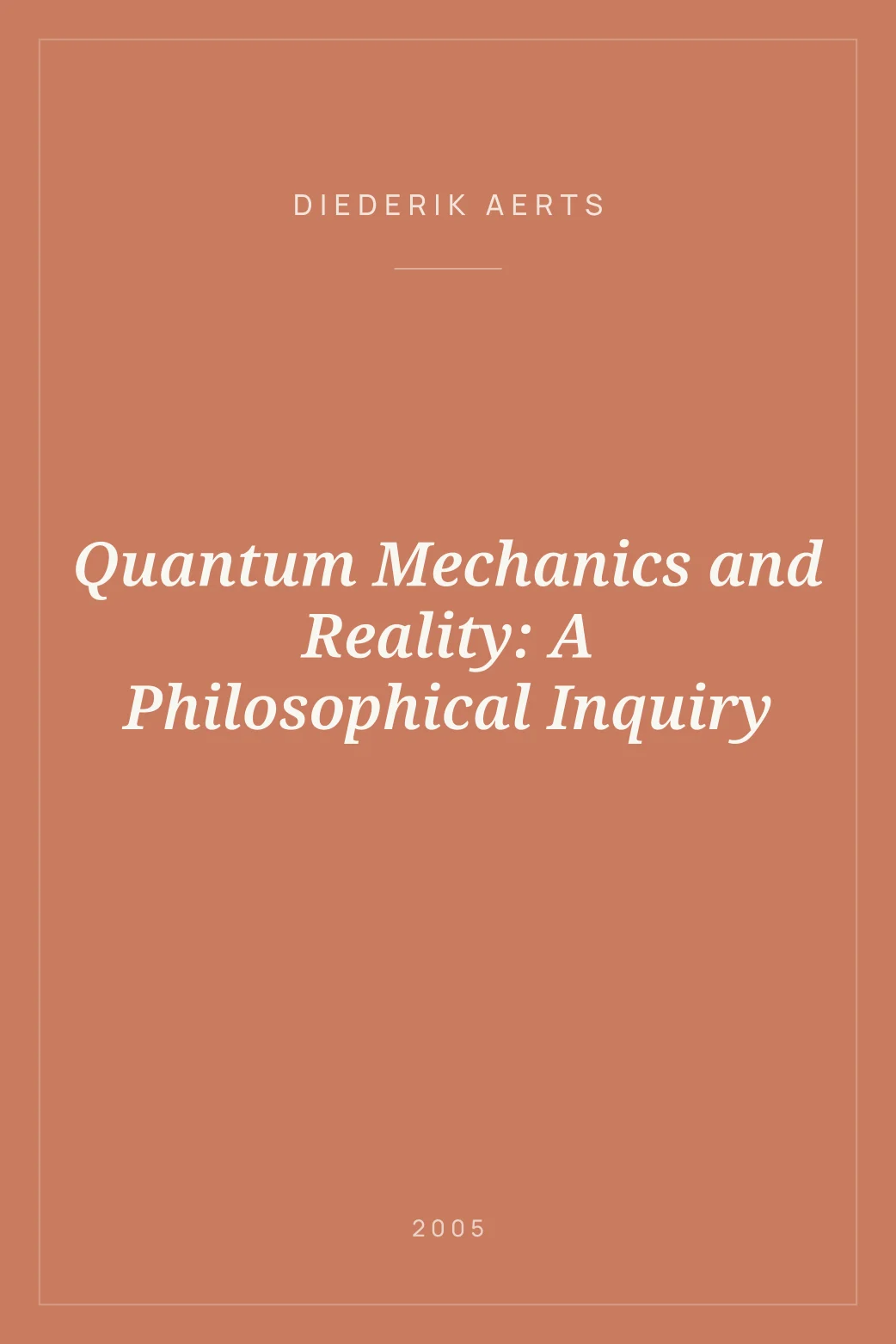 Portada de Quantum Mechanics and Reality: A Philosophical Inquiry