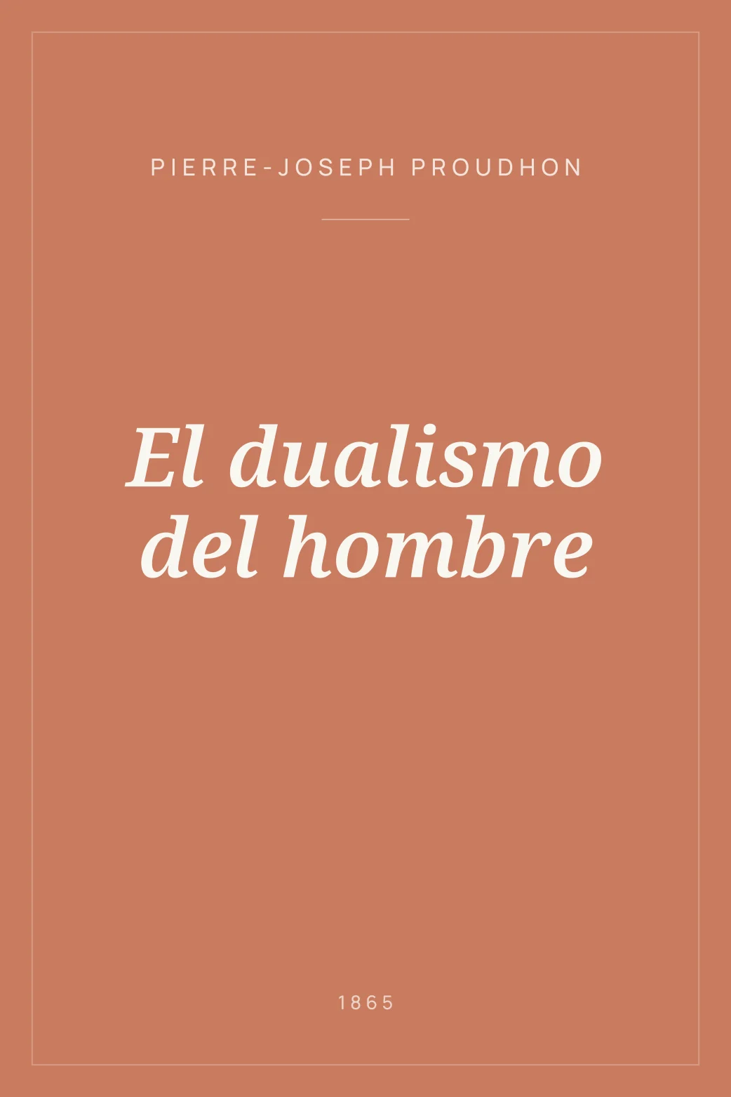 Portada de El dualismo del hombre
