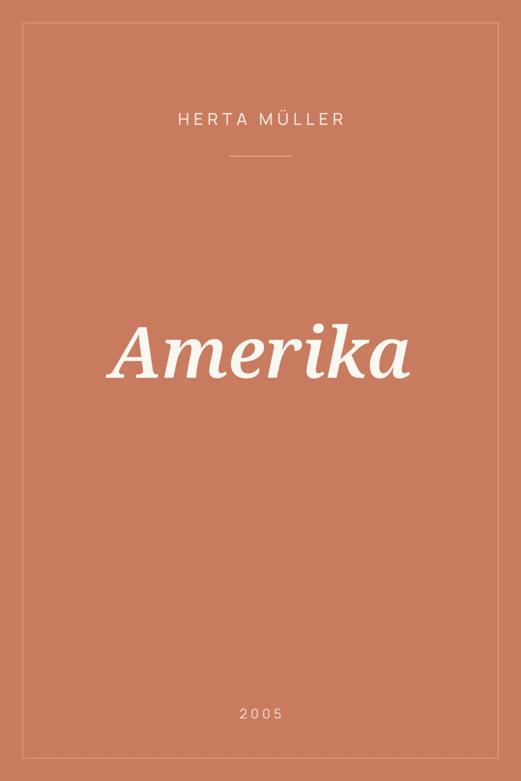 Portada de Amerika