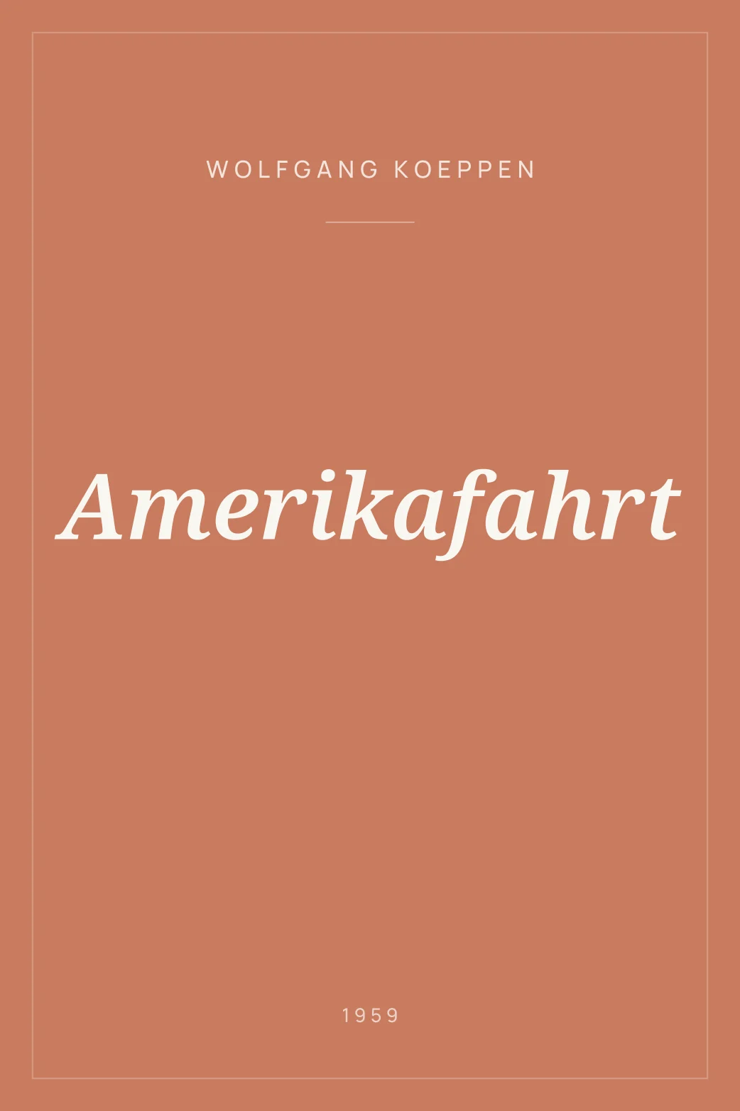 Portada de Amerikafahrt