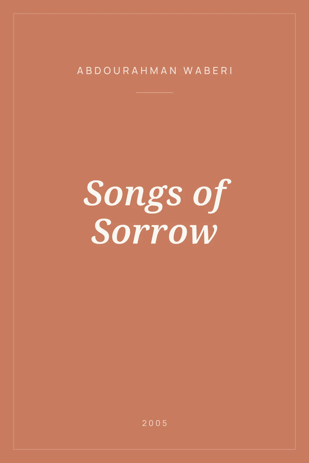 Portada de Songs of Sorrow