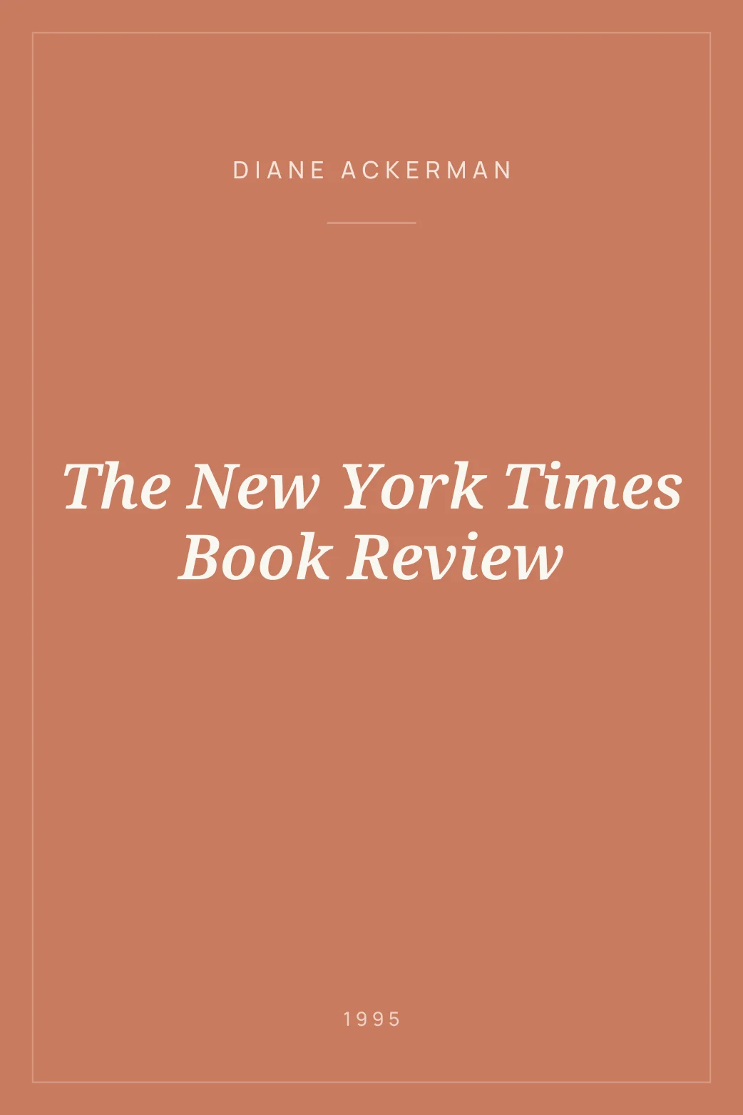 Portada de The New York Times Book Review