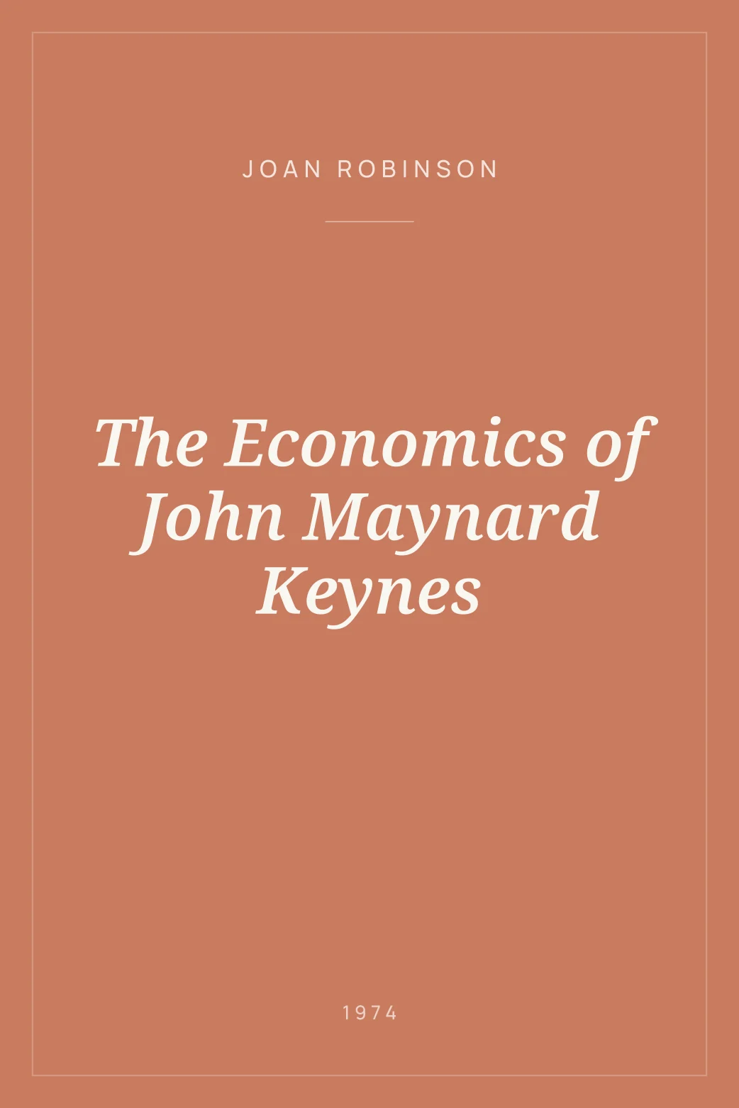 Portada de The Economics of John Maynard Keynes