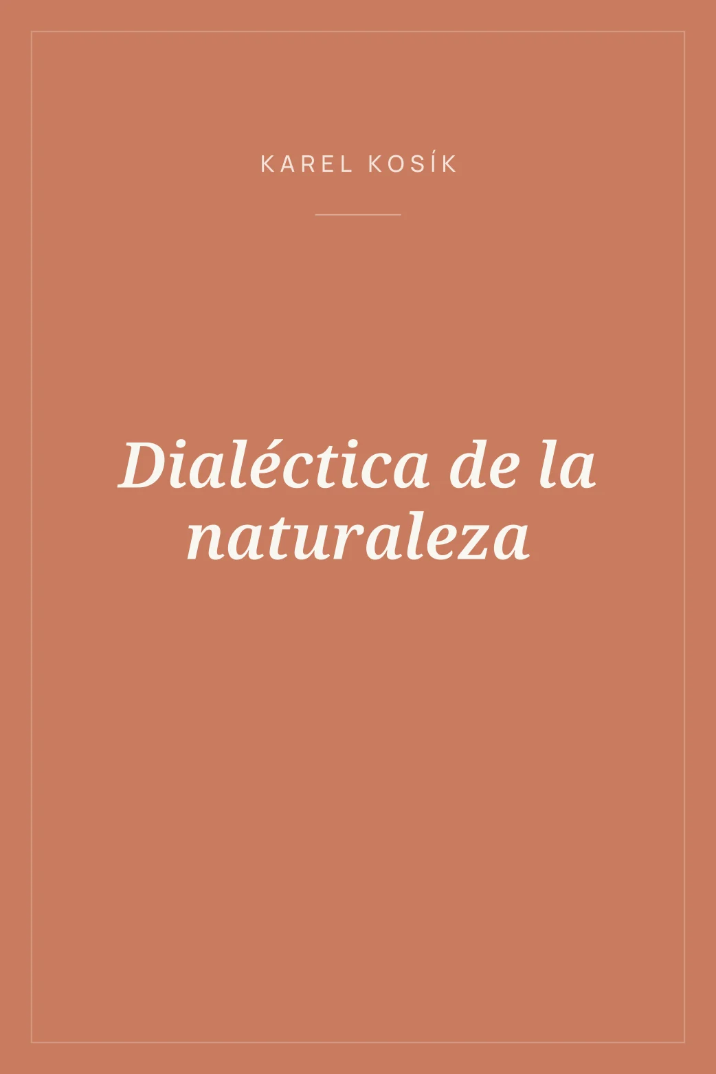 Portada de Dialéctica de la naturaleza