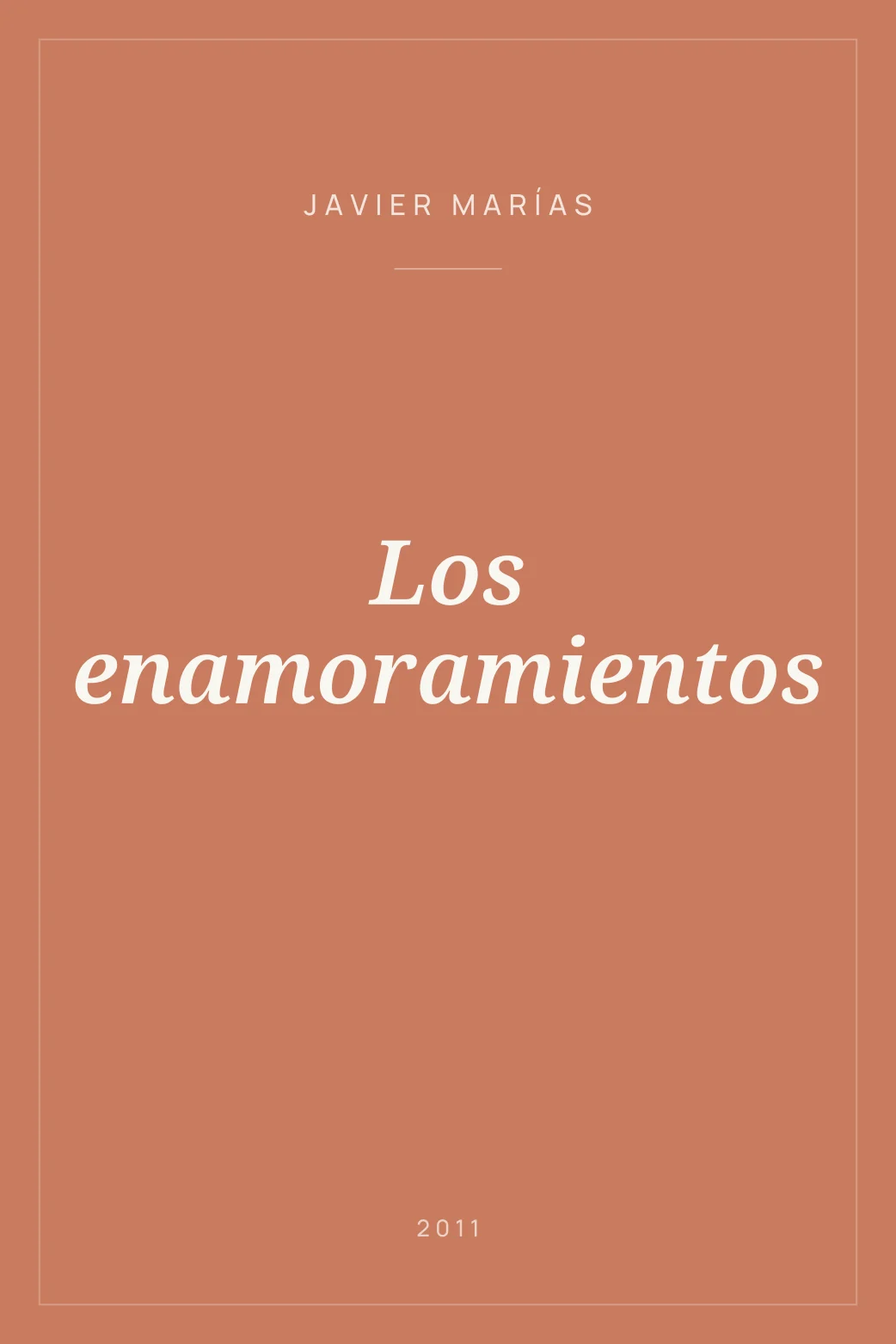 Portada de Los enamoramientos