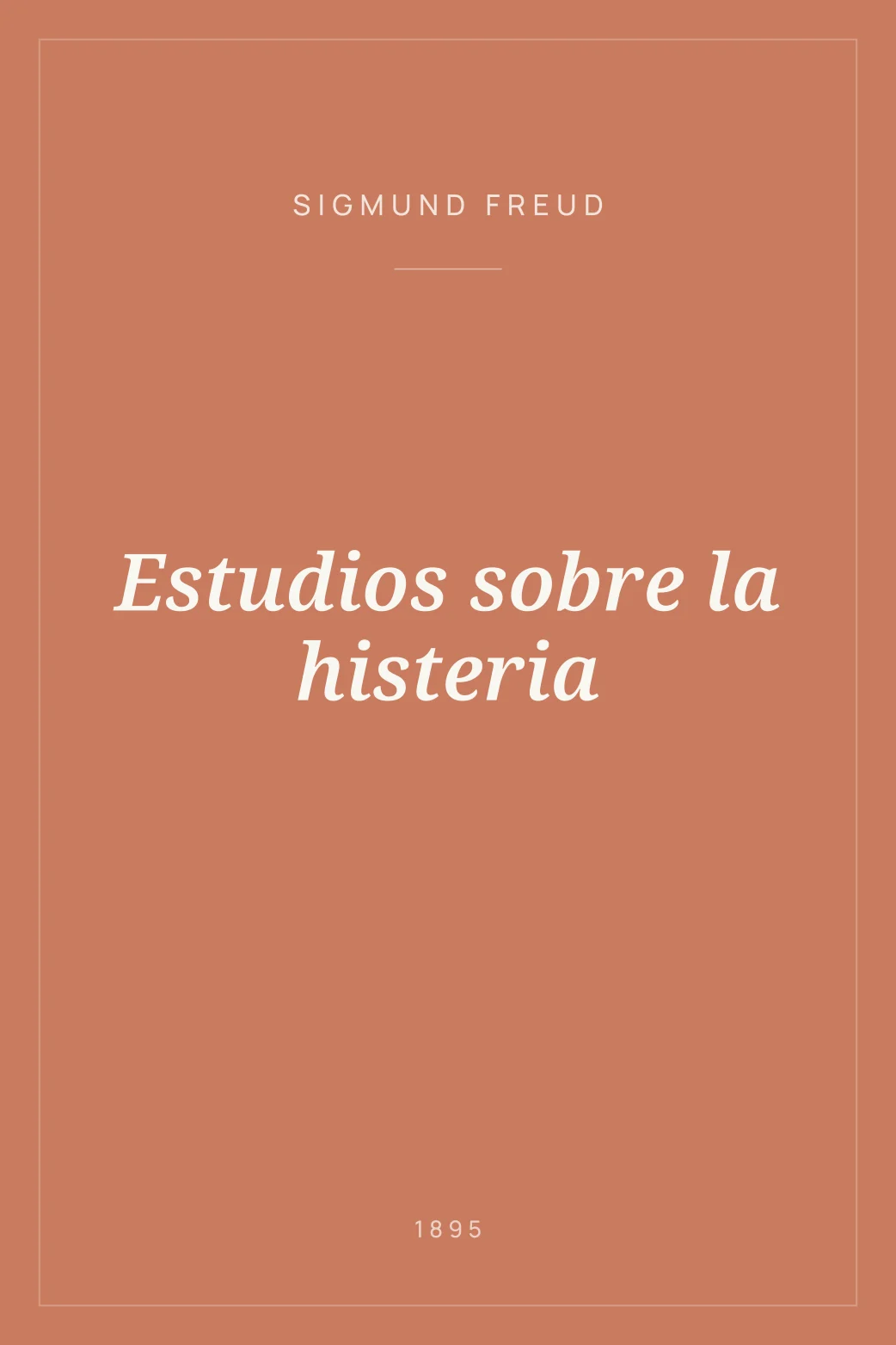 Portada de Estudios sobre la histeria